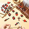 20Pcs 10 Styles Baking Paint Alloy Enamel Pendants ENAM-CJ0007-58-5