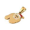 Christmas Theme 304 Stainless Steel Pendants STAS-R007-01N-G-2