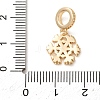 Brass Micro Pave Clear Cubic Zirconia Pendants CU-CBA2F8A-04G-3