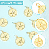 10Pcs Brass Pendants KK-BBC0027-97-6