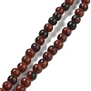 Round Natural Mahogany Obsidian Beads Strands G-N0120-20-4mm-1