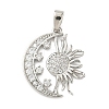 Brass Micro Pave Cubic Zirconia Pendants LS-KK-F914-02C-P-1