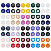 320Pcs 20 Colors 4-Hole Resin Buttons BUTT-TA0001-29D-2