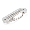 Non-Tarnish 304 Stainless Steel Keychain Clasp Findings STAS-C024-21P-3