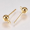 202 Stainless Steel Stud Earring Findings STAS-G173-12G-5mm-2