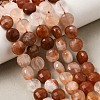 Natural Red Rabbit Hair Rutilated Quartz Beads Strands GG-CBA4808-D01-01-1