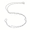 Brass Box Chains Necklace Making MAK-Q012-02P-2