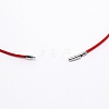 Polyester Waxed Cords Necklace Making MAK-WH0009-05F-02-2