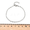 304 Stainless Steel Link Chain Bracelets for Women Men BJEW-A050-02P-01-2