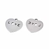 Non-Tarnish 201 Stainless Steel Charms STAS-N095-074-2