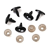 Oval Plastic Craft Safety Screw Noses DOLL-PW0001-047D-2