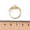 Brass Micro Pave Cubic Zirconia Rings for Women RJEW-K312-04G-5