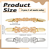 2Pcs 2 Colors Alloy with Rhinestone Cardigan Clips JEWB-LP0001-06-2