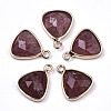 Natural Strawberry Quartz Charms G-N326-48C-1