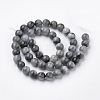 Natural Hawk's Eye Beads Strands G-S150-49-6mm-2