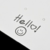 Smiling Face Paper Earrings Necklace Display Cards FIND-T072-01C-01-3