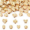 56Pcs 7 Styles Brass Beads KK-YW0003-13-1