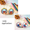 Cheriswelry DIY Wooden Dangle Earring Making Kits DIY-CW0001-16-13