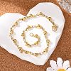 304 Stainless Steel Heart Link Bracelets X-BJEW-M121-03G-5