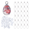 Teardop DIY 304 Stainless Steel Pendant Making Kit DIY-HY0002-44-1