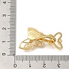 Brass Shell Fold Over Clasps KK-K389-133G-3