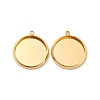 Brass Pendant Cabochon Settings KK-F898-20D-G-1