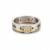 Non-Tarnish Men's 201 Stainless Steel Infinity Finger Rings RJEW-N029-084-1