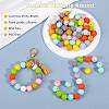 100Pcs 10 Colors Silicone Beads JX644A-3