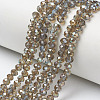 Electroplate Glass Beads Strands EGLA-A034-T4mm-J16-1