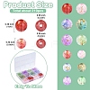 210Pcs 12 Styles Transparent Crackle Acrylic Beads DACR-YW0001-02-2