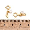 Brass Ice Pick Pinch Bails KK-H533-05G-3