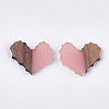 Resin & Walnut Wood Cabochons RESI-S358-89B-2