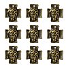 Tibetan Style Alloy Cross with Jesus Alloy Pendants for Easter Jewelry LS-K0P62071-2