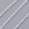 Brass Cable Chain Necklaces NJEW-SW028-28inch-S-3
