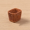 Resin Bamboo Rattan Miniature Basket Ornaments LS-PW-WG81F97-12-1