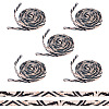 5 Pairs Polyester Cord Shoelace FIND-TA0009-64A-1
