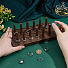 Wood Ring Organizer Display Stands with 12Pcs Sticks RDIS-WH0009-033-3