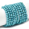 Dyed Natural Magnesite Beads Strands G-A323-A01-4mm-2