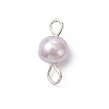 16Pcs 2 Colors Natural Cultured Freshwater Pearl Potato Connector Charms PALLOY-JF04663-4