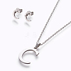 304 Stainless Steel Jewelry Sets SJEW-L141-052C-1