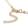Round Shell Pearl Cherry Beaded Necklaces NJEW-TA00001-3