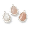 Natural Sunstone Pendants X-G-B009-02P-C-1