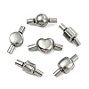 6Pcs 6 Styles 304 Stainless Steel Box Clasps STAS-CJ0002-72-8