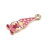 Valentine's Day Alloy Enamel Pendants ENAM-I084-01KCG-05-2