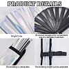 Laser PVC Plastic & Oxford Cloth Fan with Fan Bags AJEW-WH20022-90-5