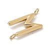 304 Stainless Steel Letter Connector Charms STAS-M108-01G-13-2