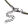 Waxed Cotton Cord Necklace Making LS-MAK-S034-020-4