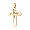 304 Stainless Steel Pendants STAS-P421-06G-1