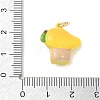 Brass Enamel Pendants KK-CBAE20A-03G-3