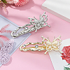 4Pcs 2 Colors Alloy Alligator Hair Clips OHAR-HY0001-06C-4
